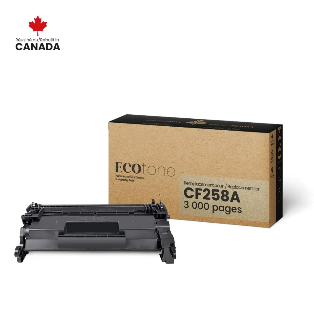 HP CF258A (NOIR) NO.58A RECYCLÉE 3K NUT | Cartouches Escompte ...